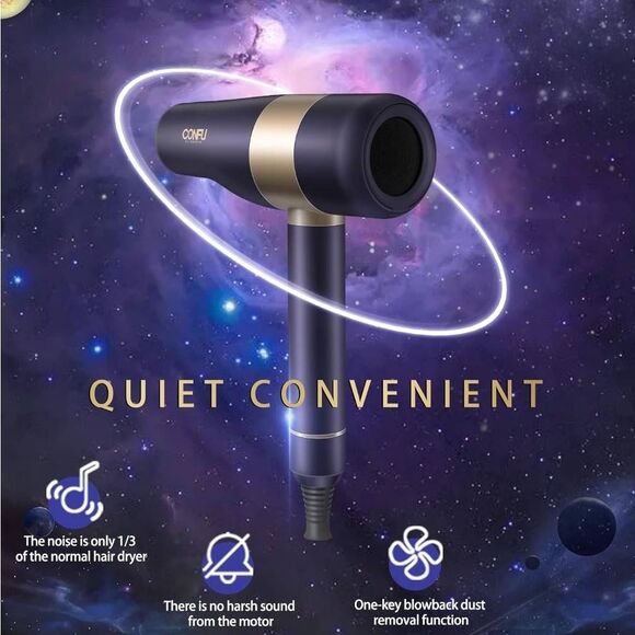 Negative Ionic Hair Dryer 1600W Brushless Motor High Speed Low Noise - Picture 5 of 9